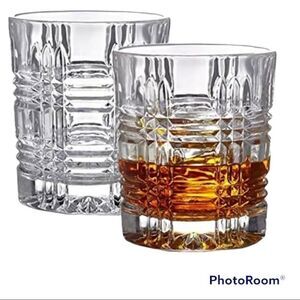 Fitz and Floyd Portland Old Fashion Glasses Set of 2